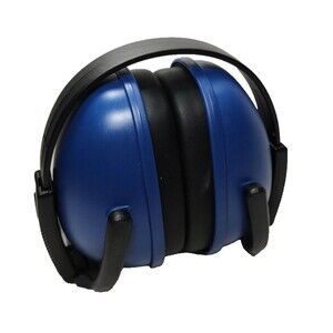 FOLDING Earmuff Ear Protection 23dB Rated Aearo Company 3m NOS blue